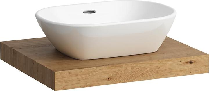 Actual product image Laufen Lani vanity top, one cutout center, 585x495x65mm, H404641112