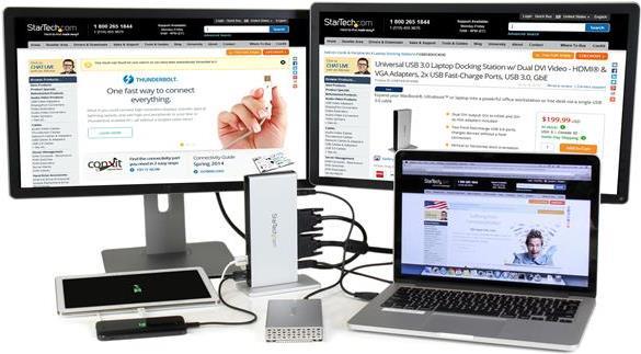 Produktbild StarTech USB 3.0 Laptop Docking Station (USB-B, 5 Ports)