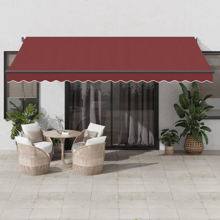 Image du produit VidaXL Markise Automatisch Gelenkarmmarkise Sonnenmarkise Balkonmarkise Weinrot (4.50 m)
