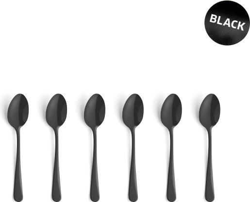 Image du produit Amefa AUSTIN Mocca-/Espressolöffel Set 6-teilig, PVD schwarz, satiniert (6 pièce(s), Scoops)