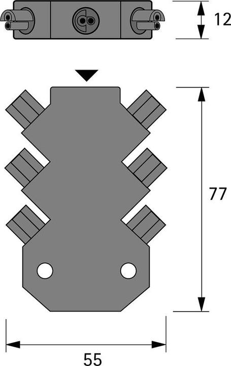 Actual product image Halemeier LED 6-way distributor MP 24 V