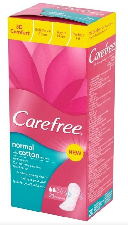 Image du produit Carefree Normal With Cotton Extract Panty Liners 20Pcs (20 x, Tampons sanitaires)
