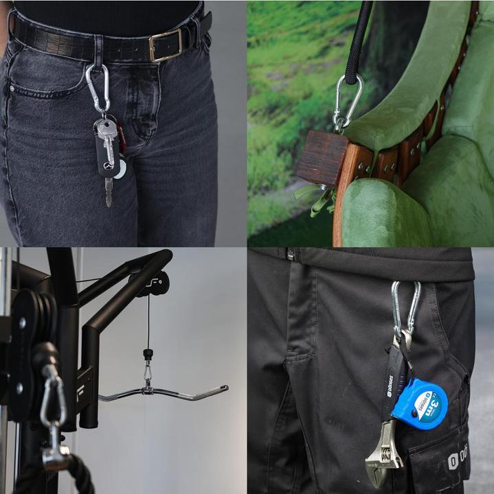 Actual product image Dönges Feuerwehr-Karabinerhaken, DIN 5299 C, 60 x 6 mm, verzinkt, 6 x 60 mm