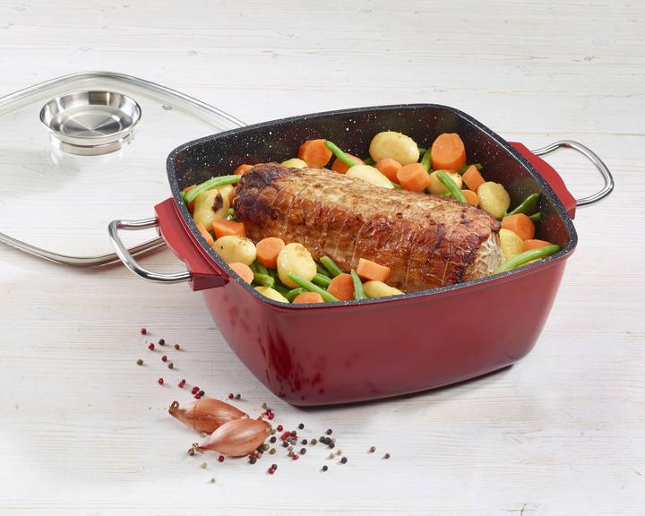 Produktbild King Viereck-Bräter 28x28cm, 7L, rot