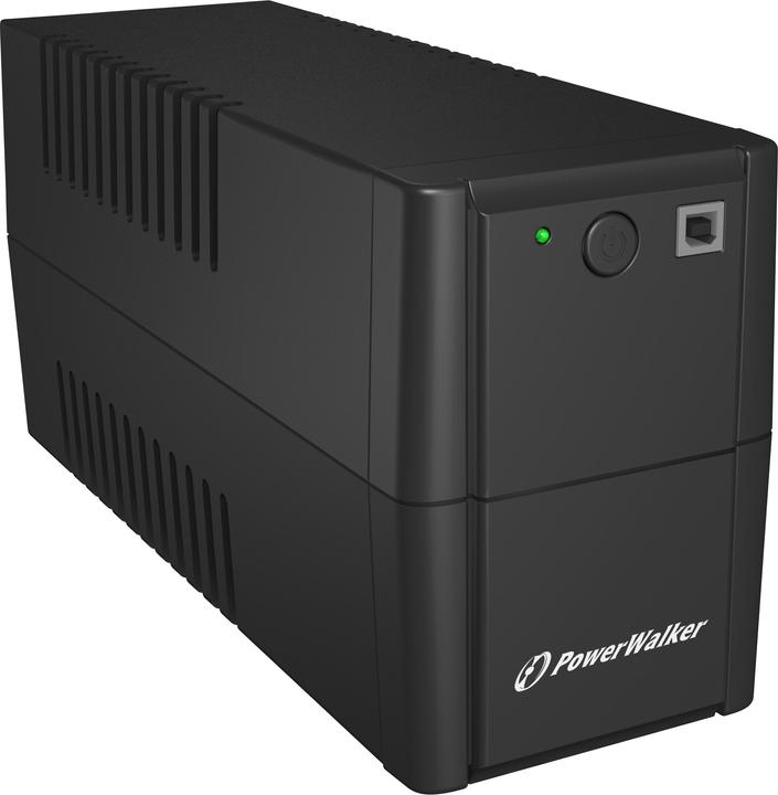 Actual product image Powerwalker VI 850 SH Schuko 850VA / 480W Line-Interactive UPS Tower AVR HID (850 VA, 480 W, Line-interactive UPS)