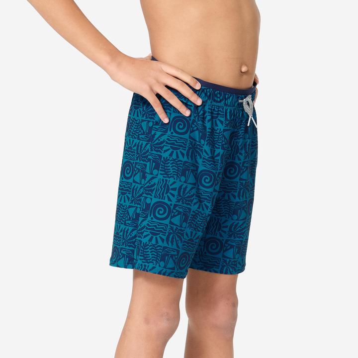 Produktbild Nabaiji Schwimmshorts Jungen lang - 100 Atao blau (146)