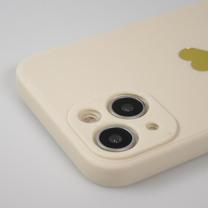 Produktbild PhoneLook Hülle Silikon Mat Herz gold (Apple iPhone 13)