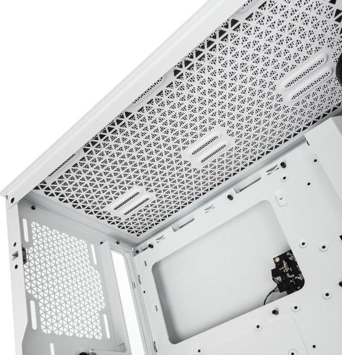 Image du produit Corsair iCUE 4000X RGB Boîtier tour milieu blanc en verre trempé (ATX, mATX, Mini-ITX, E-ATX)