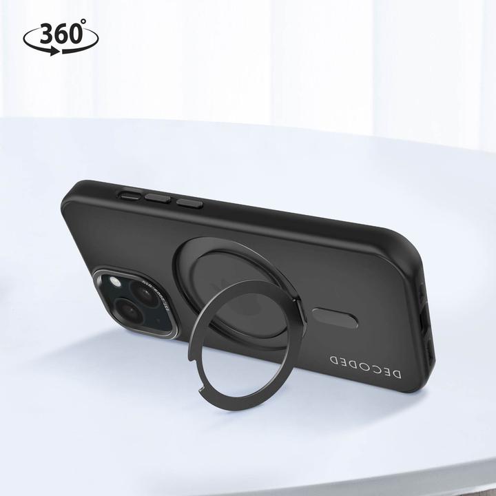 Immagine prodotto Decoded Loop Stand Backcover in plastica riciclata per iPhone 15 Nero (Apple iPhone 15)