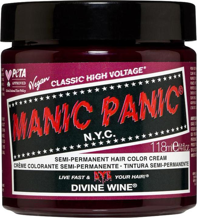 Manic Panic Classic High Voltage Divine Wine Semi-Permanent Hair Color 118ml (Divine Wine)