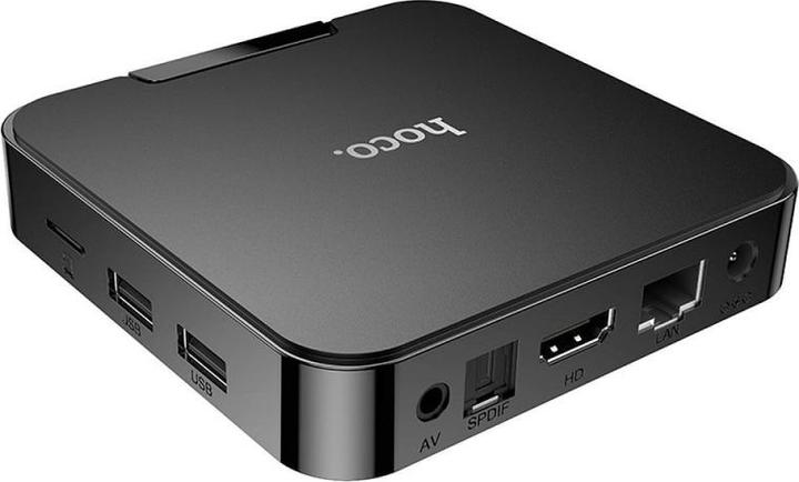 Produktbild Hoco Headphone with microphone TV box WiFi HD DQ08 black (16 GB, Android 10)