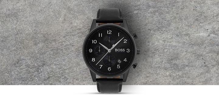 Actual product image Hugo Boss Navigator (Chronograph, Analogue wristwatch, 44 mm)