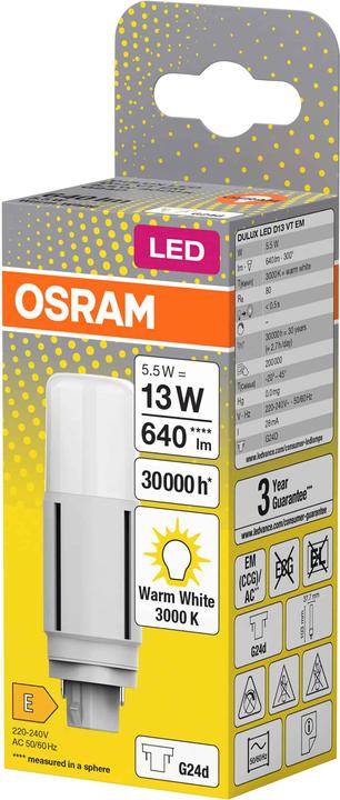 Immagine prodotto Osram Dulux D (G24d, 5.50 W, 640 lm, 1 x, E)