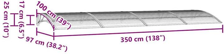 Produktbild VidaXL Thomasina (350 x 100 cm)