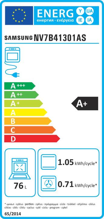 Energy Label Samsung NV7B41301AS/U3