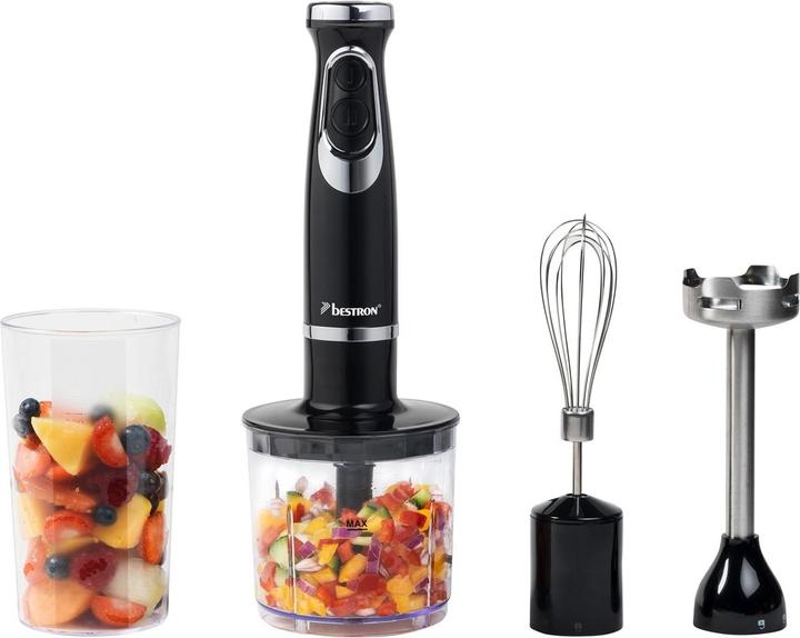 Actual product image Bestron Stainless steel hand blender set