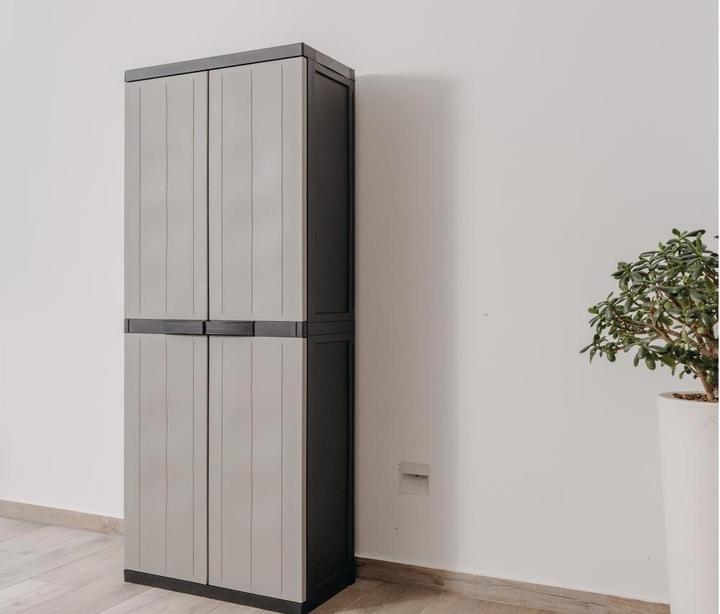 Immagine prodotto Toomax Schrank Bios midi 65 x 165 cm Schwarz/Warmgrau (65 cm, 165 cm)
