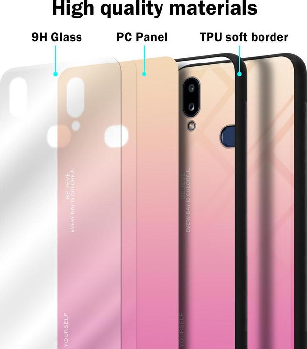 Actual product image Cadorabo TPU 2 colors glass cover (Samsung Galaxy A10s, Samsung Galaxy M01s)