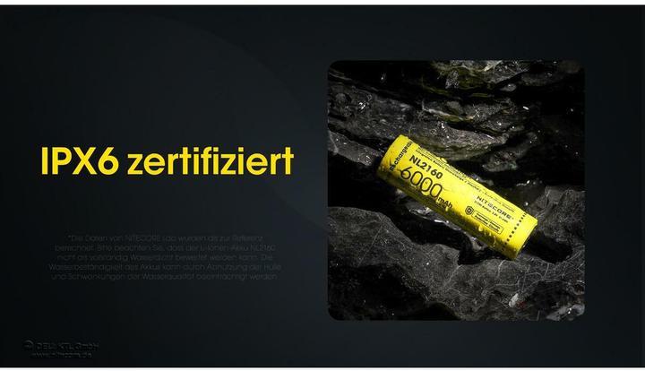 Actual product image Nitecore NL2160 (1 pcs., 21700, 6000 mAh)