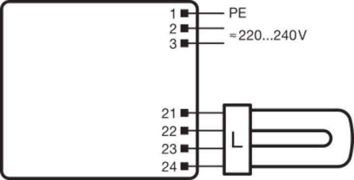 Actual product image Osram QTRONIC ECG 1X26-42/220-240 S