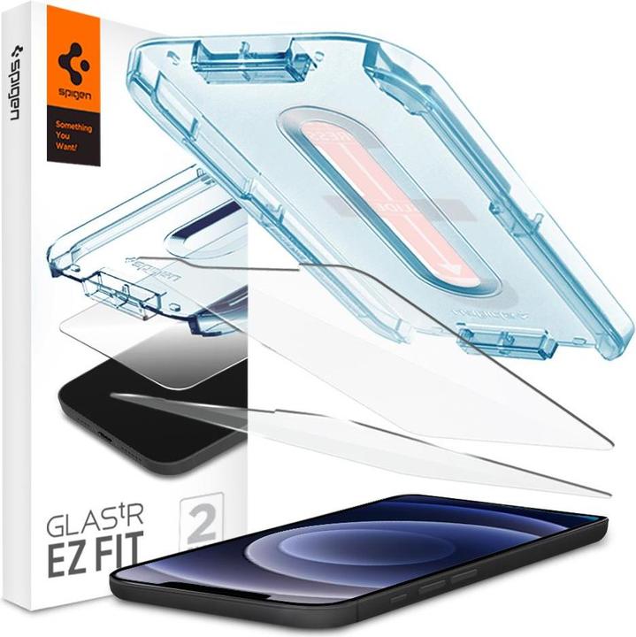 Image du produit Spigen iPhone 12 mini Verre tR EZ Fit (2Pack) (2 pièce(s), Apple iPhone 12 mini)
