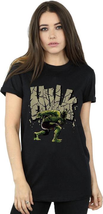 Actual product image Womens/Ladies Hulk Rock Cotton Boyfriend T-Shirt (XL)