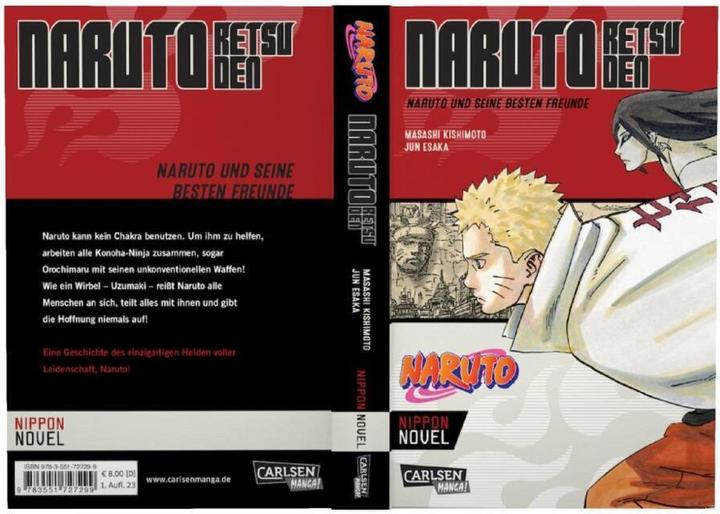 Image du produit Naruto Retsuden: Naruto und seine besten Freunde (Nippon Novel) (Allemand, Masashi Kishimoto, Jun Esaka, 2023)