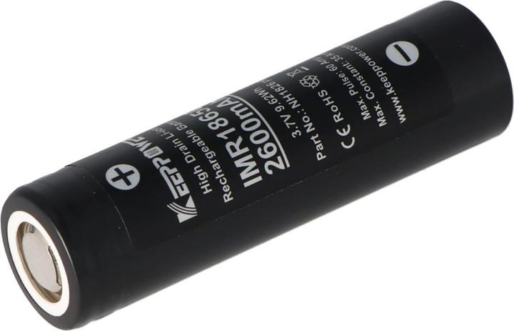 Image du produit Keeppower Batterie IMR18650 Plus (US18650VTC5A) (Flat Top) y compris boîte de protection de la batterie (1 pcs, 18650, 2600 mAh)