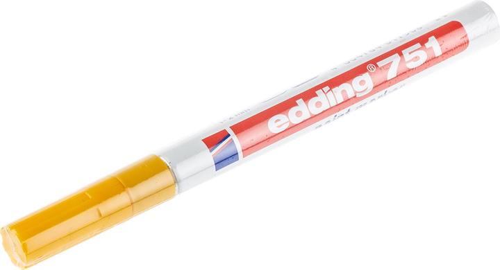 Immagine prodotto Edding 751 Marcatore a vernice lucida (Giallo, 1 mm, 1 x)