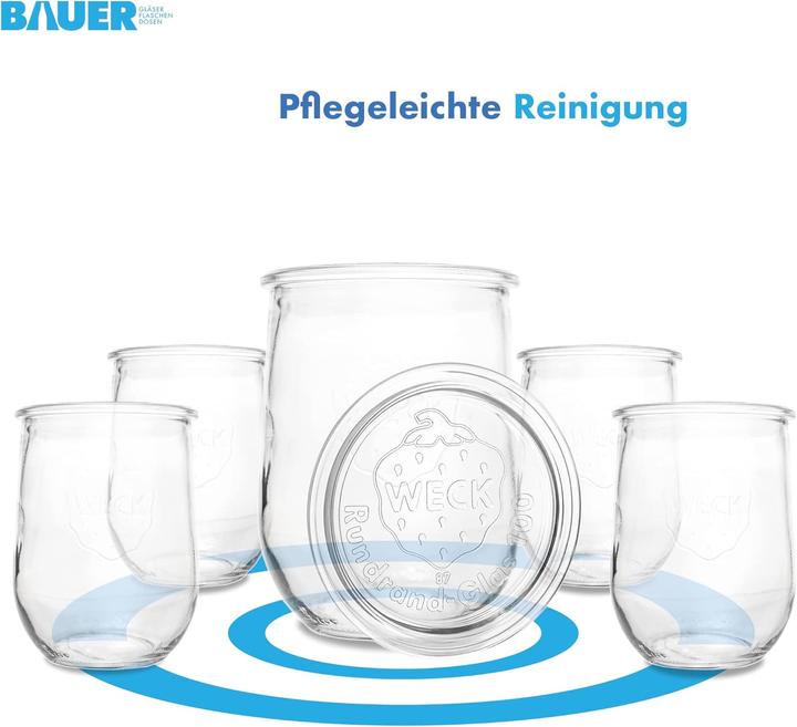 Produktbild Flaschenbauer.de 12er Set 1L, Einmachgläser (12 Stk., 1 l)