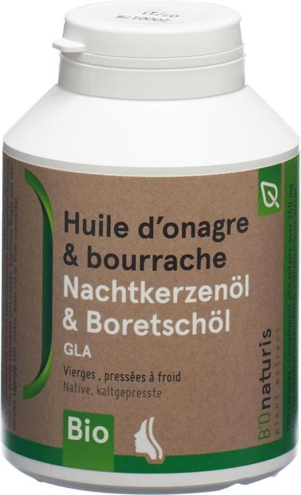 Actual product image B'Onaturis Evening primrose + borage oil 500 mg 180 capsules (180 Piece, Capsules, 137 g)