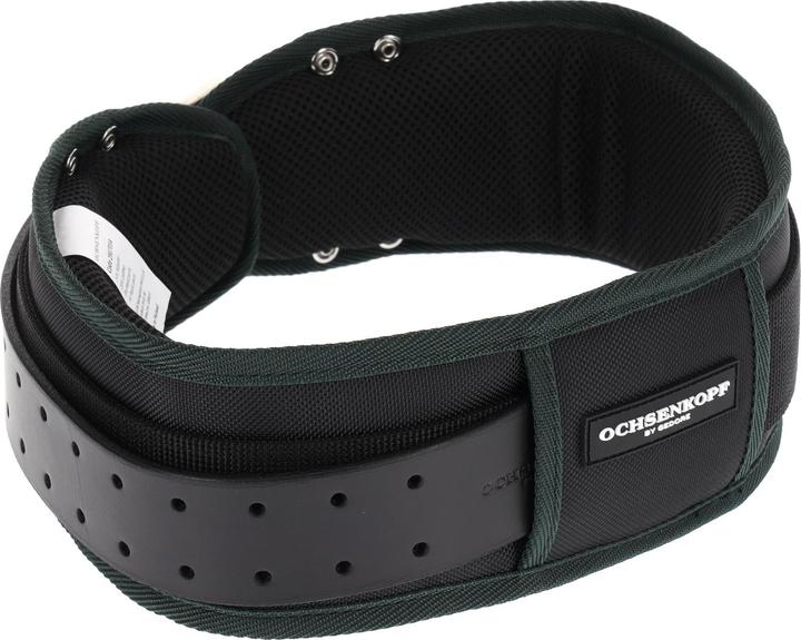 Actual product image Ochsenkopf professional forestry belt, genuine leather, double hole, padded, 80-120 cm (120)