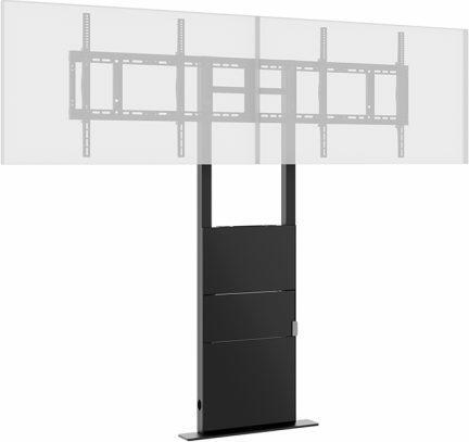 Productafbeelding Hagor Statiefsysteem 600x400mm zwart 2x 55kg/2x 55-65"/vloer-/muurbevestiging (Vloer, Muur, 65", 110 kg)