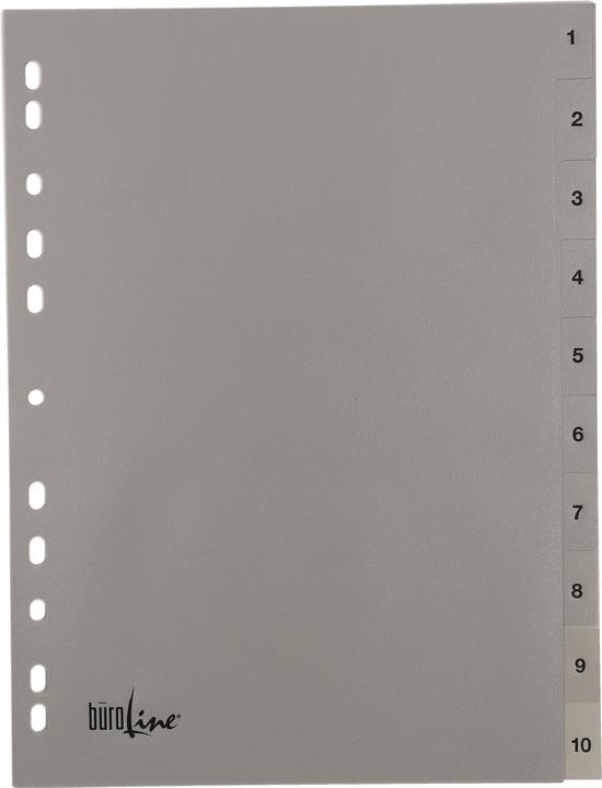 Produktbild BüroLine Register PP grau A4