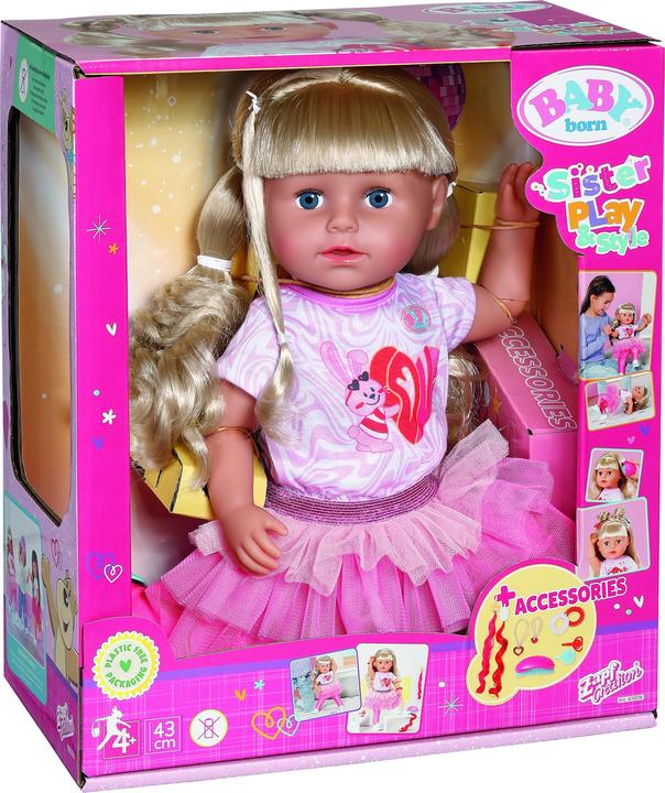 Productafbeelding Zapf Creation Zus Play & Style 43cm