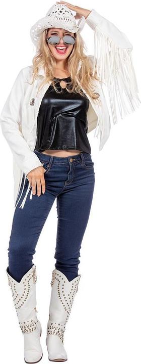 Produktbild Wilbers Damen Festival Jacke mit Fransen, weiss (38)
