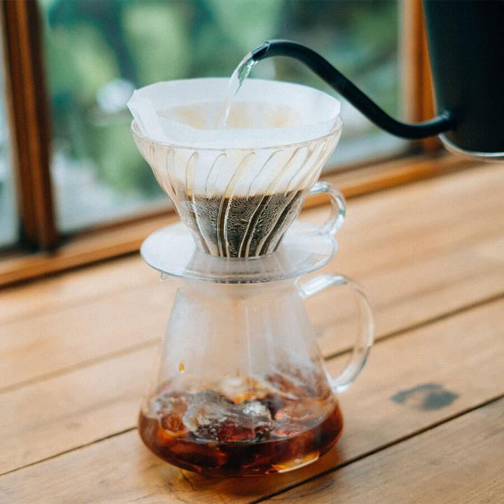 Image du produit Hario V60 Glass Brewing Kit - Set Glass Brewer + Server + Filter (0.60 l)