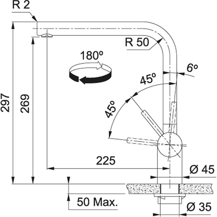 Actual product image Franke Sink taps Atlas Neo