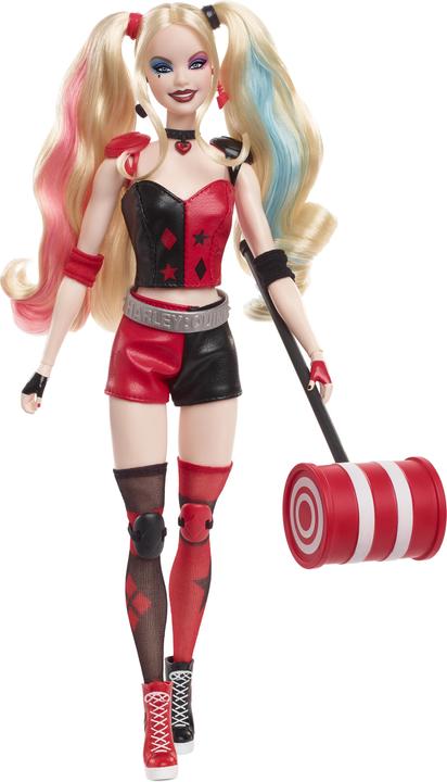 Produktbild Barbie Signature Harley Quinn Sammlerpuppe mit beweglichem Körper, ikonischem Outfit und Schlägel