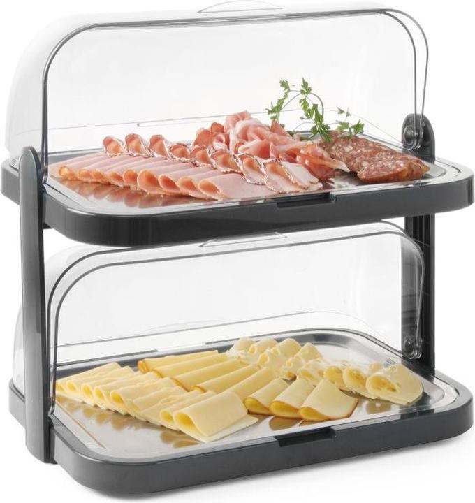 Actual product image Hendi Roll-top refrigerated display double. 440x320x(H)440 mm