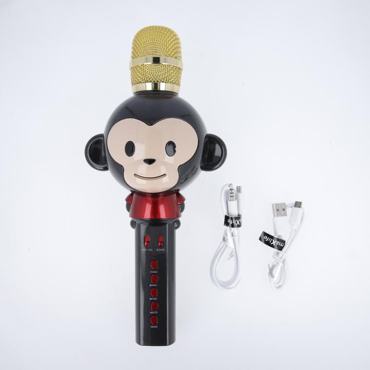 Actual product image Maxlife Bluetooth microphone with speaker Animal MX-100 black