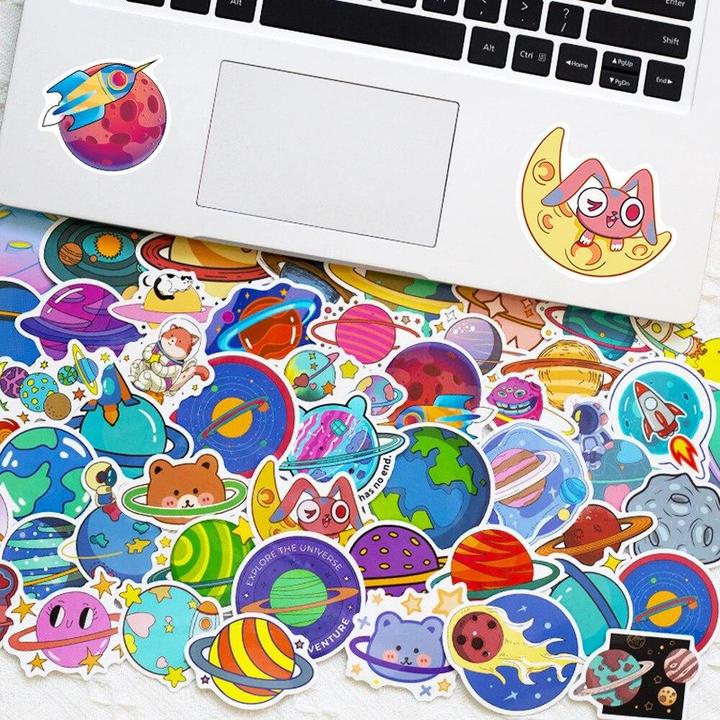 Actual product image JTI Pack of stickers - space and planets
