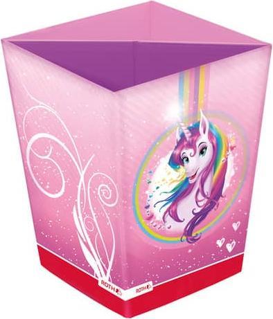 Roth Cardboard Unicorn Portrait Wastebasket 10 litres (10 l)