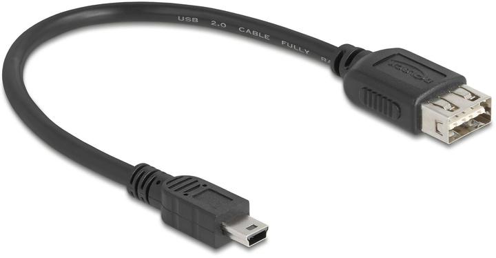 Image du produit Delock USB 2.0 Kabel USB Typ Mini-B Stecker zu EASY USB Typ-A Buchse 0,2 m (0.20 m, USB 2.0)
