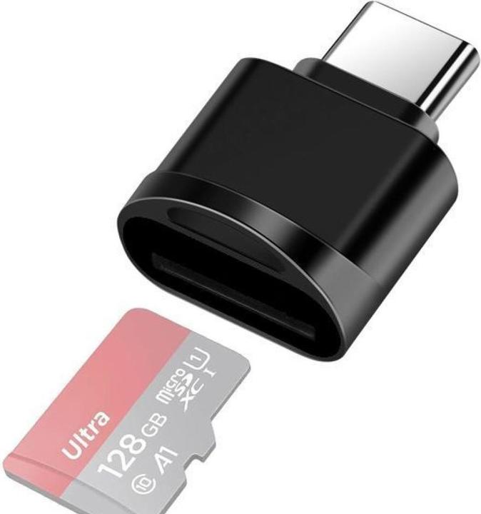 Actual product image PowerGuard Mini USB-C MicroSD adapter (USB Type C, MicroDot)