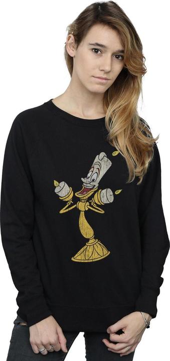 Image du produit Disney - Sweat BEAUTY AND THE BEAST LUMIERE DISTRESSED - Femme (M)