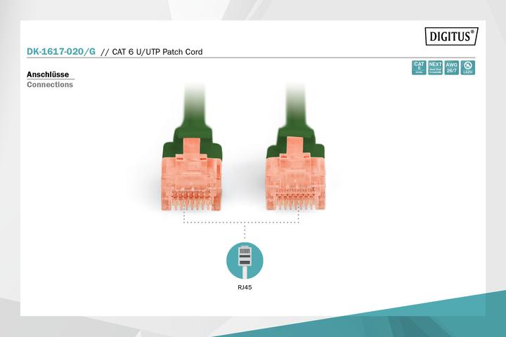 Image du produit Digitus Câble de raccordement (U/UTP, CAT6, 2 m)
