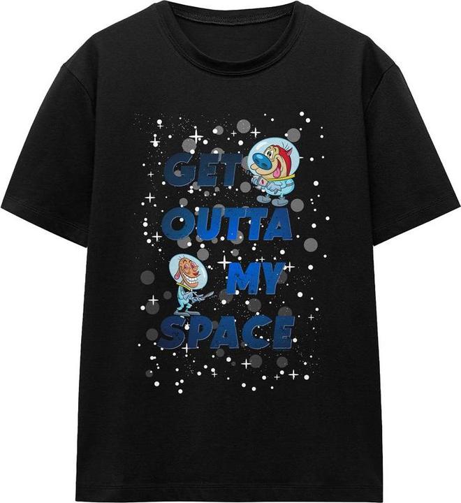 Immagine prodotto Ren & Stimpy Get Outta My Space Maglietta Adulto Unisex (S)