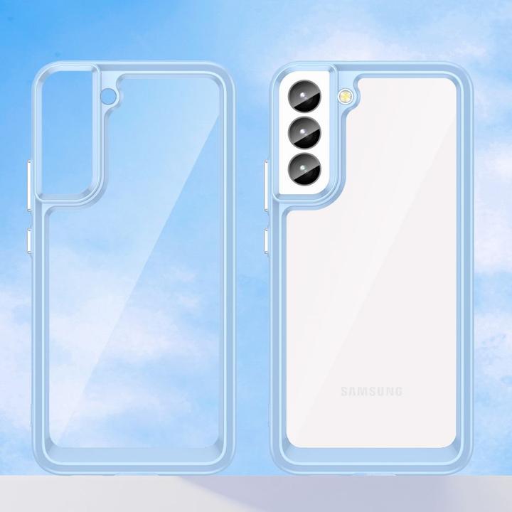 Immagine prodotto Hurtel Custodia Outer Space per Samsung Galaxy S23 con cornice flessibile blu (Samsung Galaxy S23)