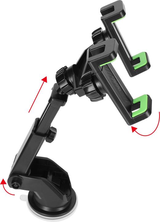 Produktbild xO Autohalterung C117 schwarz mit Saugnapf